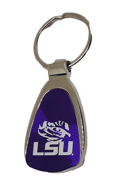 LSU Tear Drop Key Chain