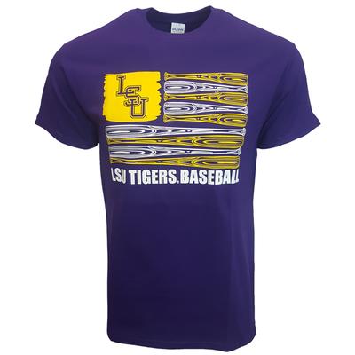 LSU Bat Flag Short Sleeve Tee