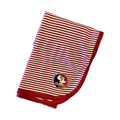 Florida State Striped Knit Baby Blanket