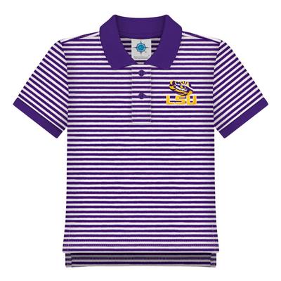 LSU Toddler Striped Polo