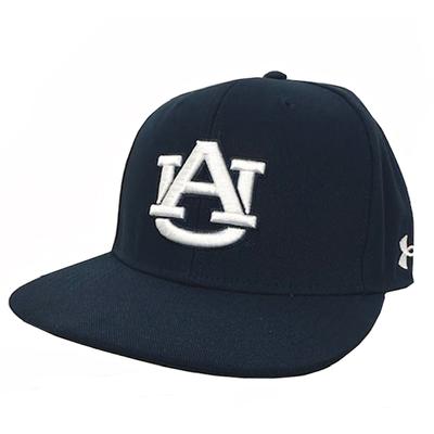 Auburn Under Armour Fitted Baseball Cap NAVY/WHITE