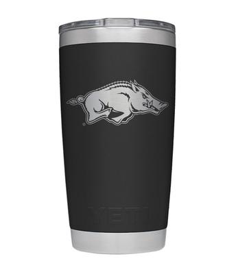 Arkansas Yeti 20oz Black Powder Coated Rambler