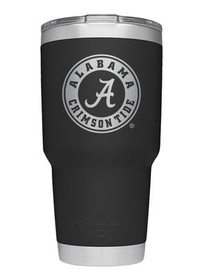 Alabama Yeti 30 Oz Black Powder Coated Rambler