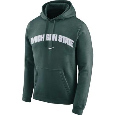 Michigan State Nike Fleece Club Pullover Hoodie