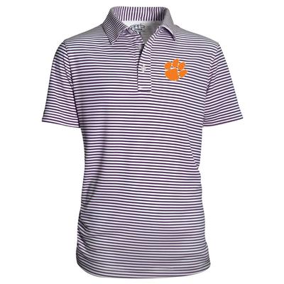 Clemson Garb YOUTH Carson Stripe Polo