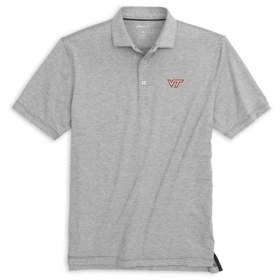 Virginia Tech Johnnie-O Lyndon Polo CHARCOAL