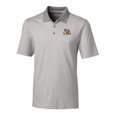 LSU Cutter & Buck Big and Tall Forge Stripe Polo ***Custom Order***