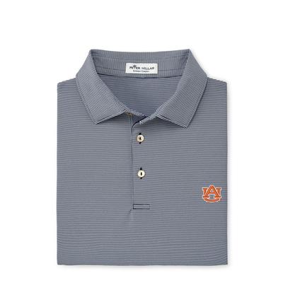 Auburn Peter Millar Jubilee Stripe Jersey Polo