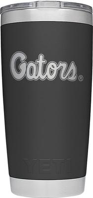 Florida Yeti 20oz Black Powder Coated Gators Script Rambler