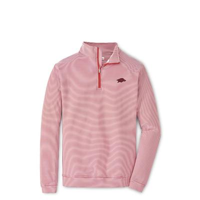 Arkansas Peter Millar Perth Stripe Stretch 1/4 Zip