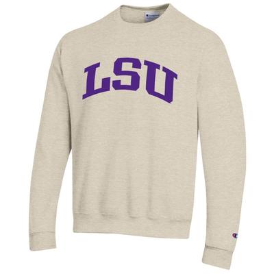 LSU Arch Logo Crew Fleece Pullover