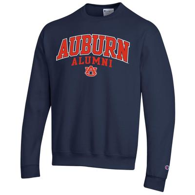 Auburn Champion Fleece Screen Print Alumni Crew