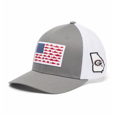 Georgia Columbia PFG Fish Flag Mesh Hat