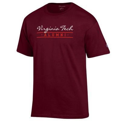 Virginia Tech Champion Women's Script Bar Alumni Tee