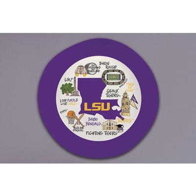 LSU Magnolia Lane Melamine Bowl