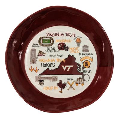 Virginia Tech Magnolia Lane Melamine Bowl