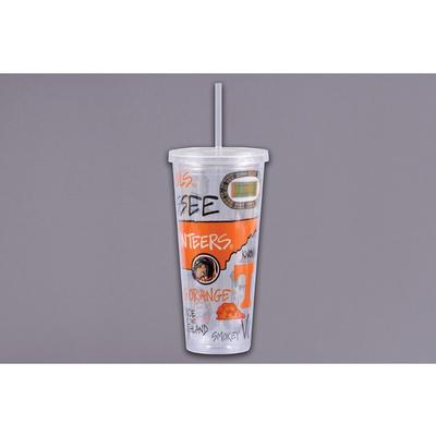 Tennessee Magnolia Lane 22 oz Tumbler with Straw