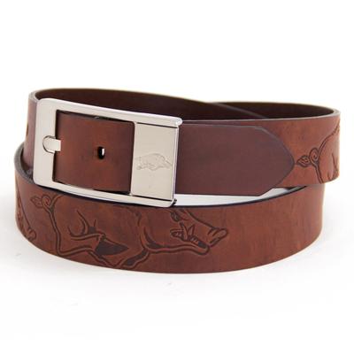 Arkansas Eagles Wings Brandish Leather Belt