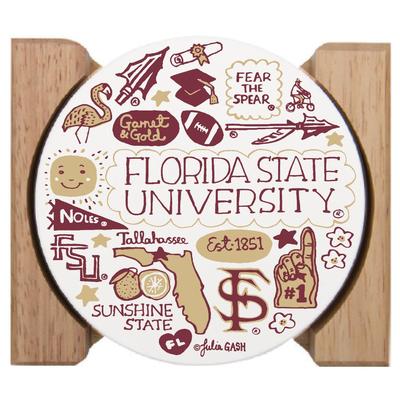 Florida State Julia Gash Drink Coasters (4 Pack)