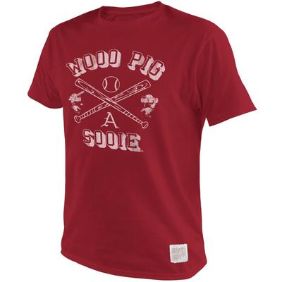 Arkansas Retro Brand Men's Pitching Ribby Vintage Logos Tee