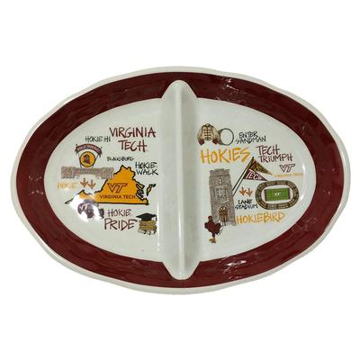 Virginia Tech Magnolia Lane 2 Section Melamine Bowl