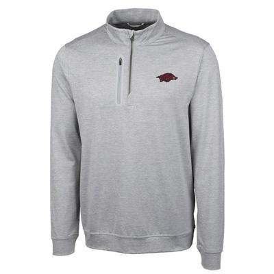 Arkansas Cutter & Buck Big & Tall Stealth Half Zip Pullover