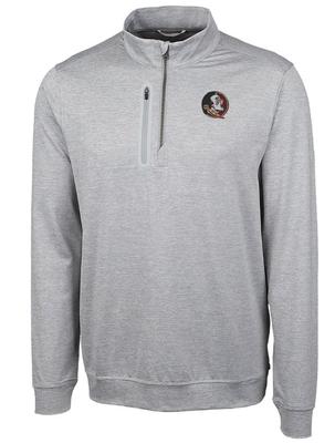 Florida State Cutter & Buck Big & Tall Stealth Half Zip Pullover