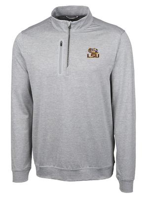 LSU Cutter & Buck Big & Tall Stealth Half Zip Pullover