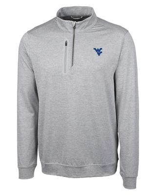 West Virginia Cutter & Buck Big & Tall Stealth Half Zip Pullover