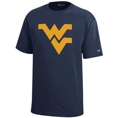 West Virginia Champion YOUTH Giant Logo Tee