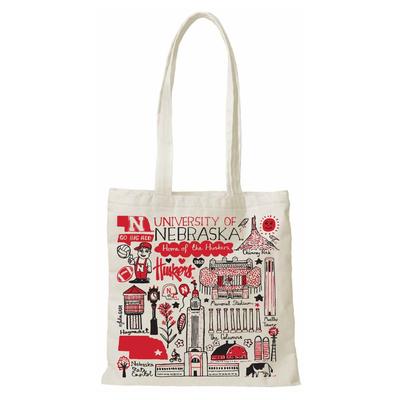 Nebraska Julia Gash Slim Canvas Tote