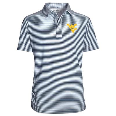 West Virginia Garb YOUTH Stripe Polo