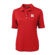  Nebraska Women's Cutter And Buck Virtue Ecopique Polo