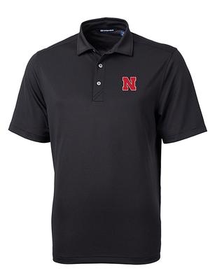 Nebraska Cutter & Buck Virtue Eco Pique Polo BLACK