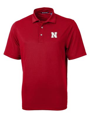 Nebraska Cutter & Buck Virtue Eco Pique Polo RED