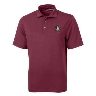 Florida State Cutter & Buck Virtue Eco Pique Polo CHUTNEY