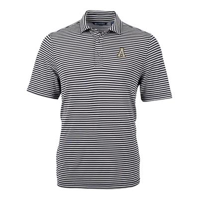 Appalachian State Cutter & Buck Striped Virtue Eco Pique Polo