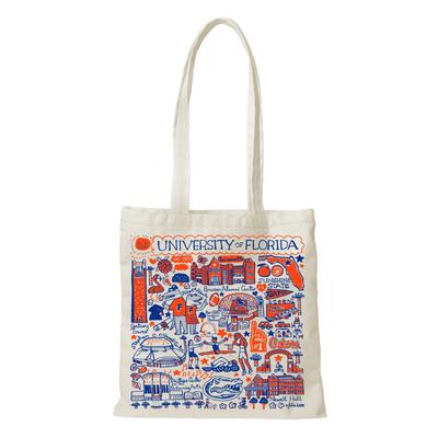 Florida Julia Gash Slim Canvas Tote