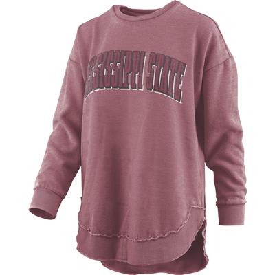 Mississippi State Pressbox Michelin Vintage Poncho Pullover