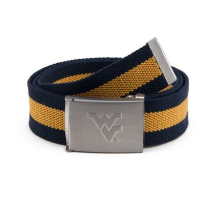 West Virginia Eagles Wings Fabric Belt