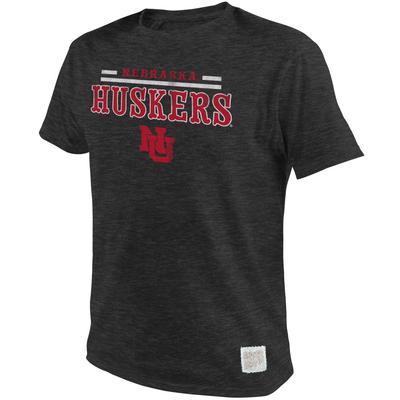 Nebraska Vault Stripe Straight Short Sleeve Tee