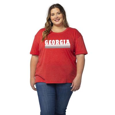 Georgia University Girl PLUS Must Have Block Fade Tee