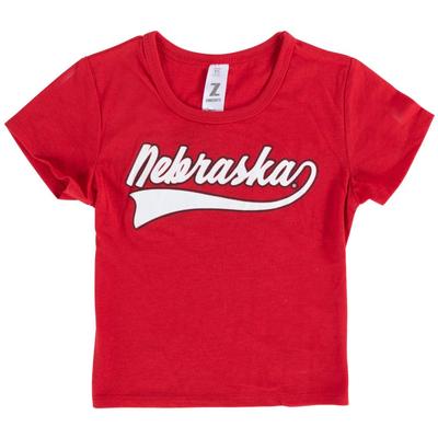 Nebraska Zoozatz YOUTH Crop Short Sleeve Tee